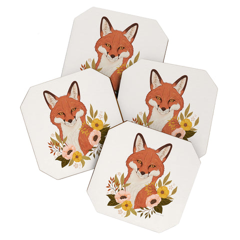 Avenie Countryside Garden Fox Coaster Set