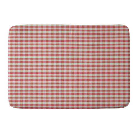 Avenie Cozy Gingham Memory Foam Bath Mat