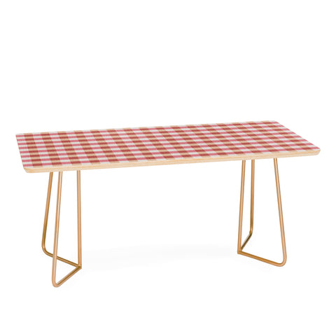 Avenie Cozy Gingham Coffee Table