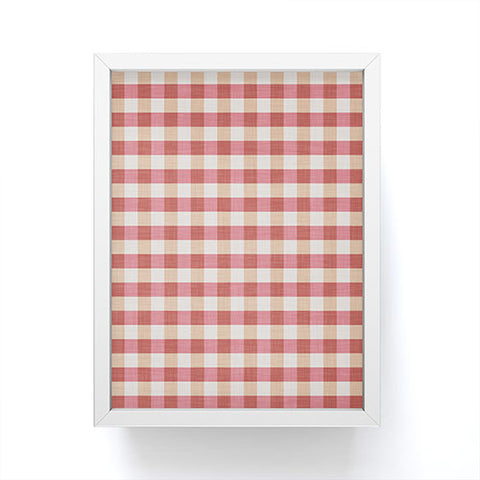 Avenie Cozy Gingham Framed Mini Art Print
