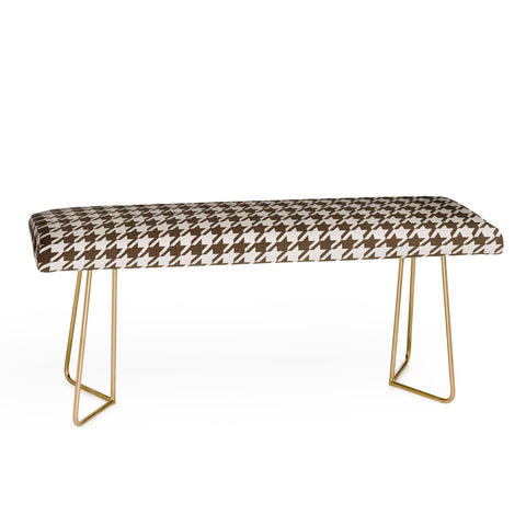 Avenie Cozy Houndstooth Bench