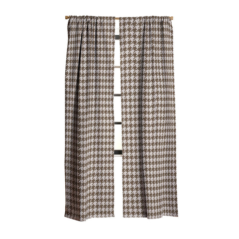 Avenie Cozy Houndstooth Blackout Window Curtain