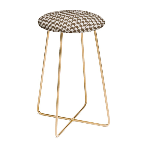 Avenie Cozy Houndstooth Counter Stool