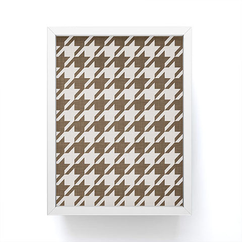 Avenie Cozy Houndstooth Framed Mini Art Print