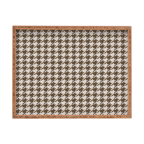 Avenie Cozy Houndstooth Rectangular Tray