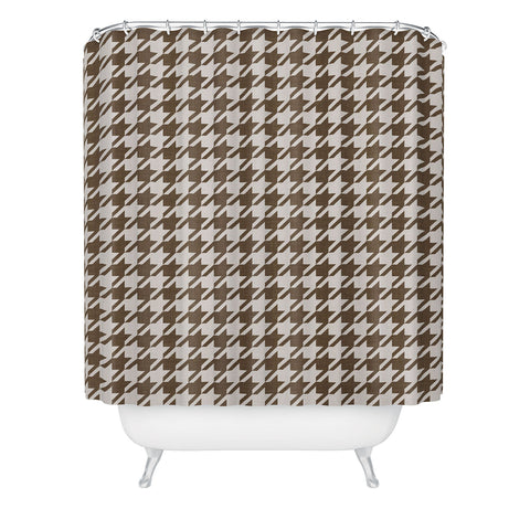 Avenie Cozy Houndstooth Shower Curtain