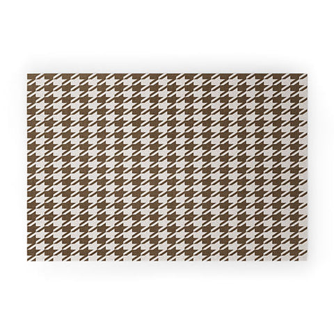 Avenie Cozy Houndstooth Welcome Mat