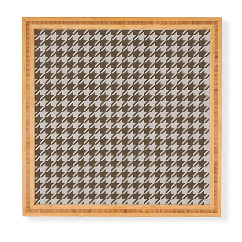 Avenie Cozy Houndstooth Framed Wall Art