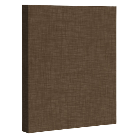 Avenie Cozy Linen Effect In Coffee Art Canvas
