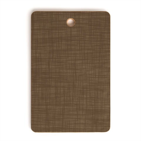 Avenie Cozy Linen Effect In Coffee Cutting Board Rectangle