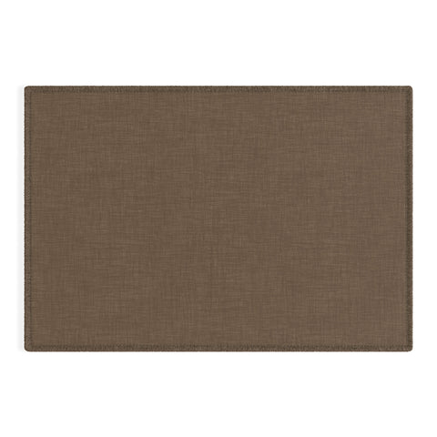Avenie Cozy Linen Effect In Coffee Outdoor Rug
