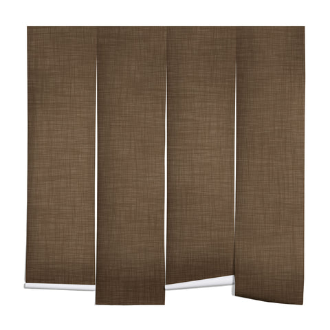 Avenie Cozy Linen Effect In Coffee Wall Mural