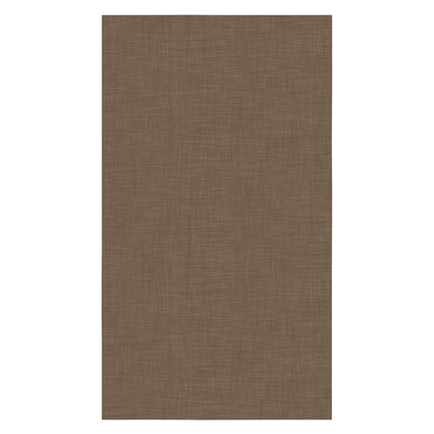 Avenie Cozy Linen Effect In Coffee Tablecloth