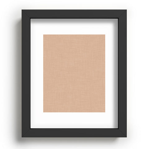 Avenie Cozy Linen Effect In Cream Recessed Framing Rectangle