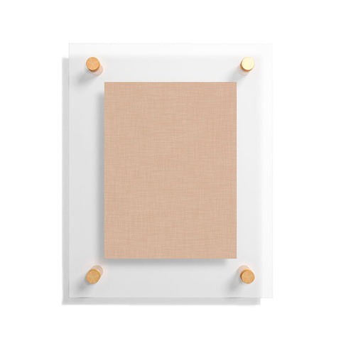 Avenie Cozy Linen Effect In Cream Floating Acrylic Print