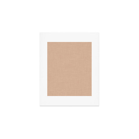 Avenie Cozy Linen Effect In Cream Art Print
