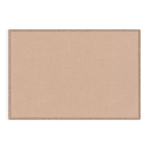 Avenie Cozy Linen Effect In Cream Outdoor Rug