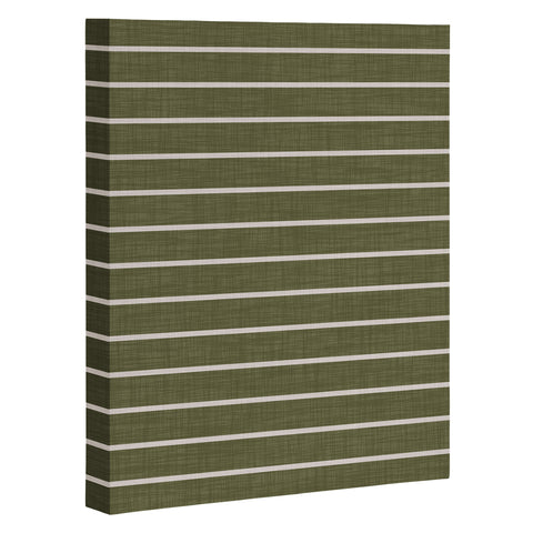 Avenie Cozy Stripes Art Canvas