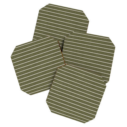 Avenie Cozy Stripes Coaster Set