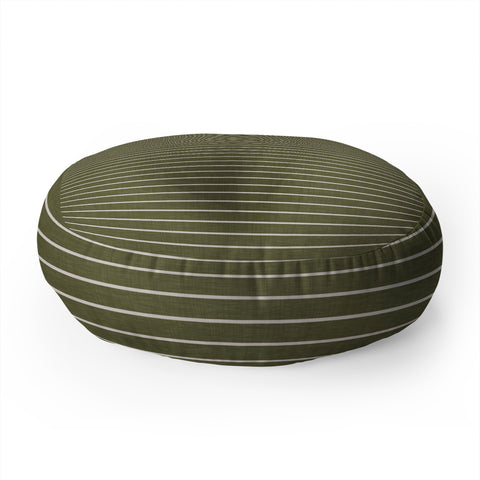Avenie Cozy Stripes Floor Pillow Round