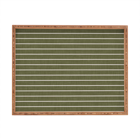 Avenie Cozy Stripes Rectangular Tray