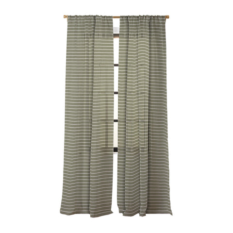 Avenie Cozy Stripes Sheer Window Curtain
