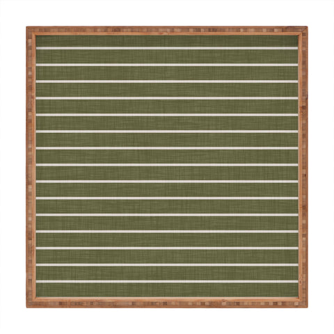 Avenie Cozy Stripes Square Tray