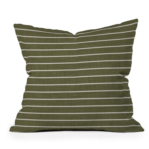 Avenie Cozy Stripes Throw Pillow