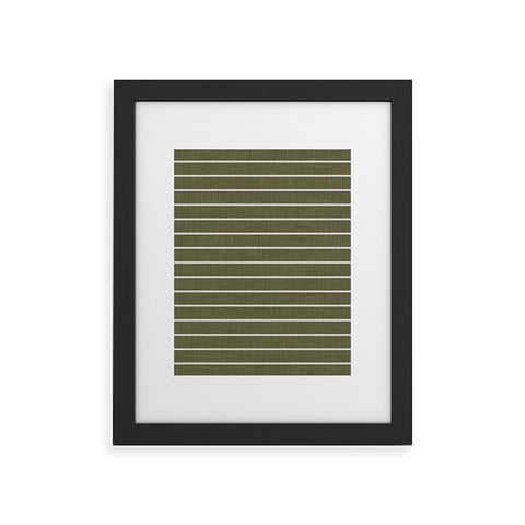 Avenie Cozy Stripes Framed Art Print