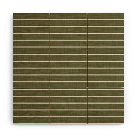 Avenie Cozy Stripes Wood Wall Mural