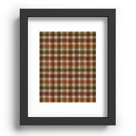 Avenie Cozy Vintage Plaid Recessed Framing Rectangle