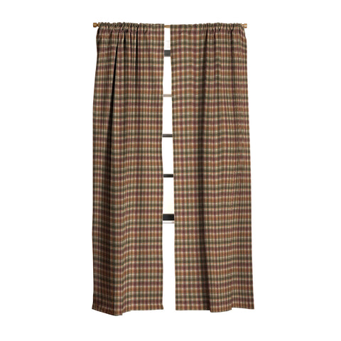 Avenie Cozy Vintage Plaid Blackout Window Curtain