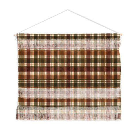 Avenie Cozy Vintage Plaid Wall Hanging Landscape