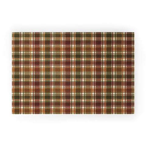 Avenie Cozy Vintage Plaid Welcome Mat