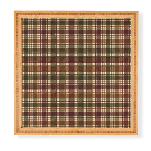 Avenie Cozy Vintage Plaid Framed Wall Art