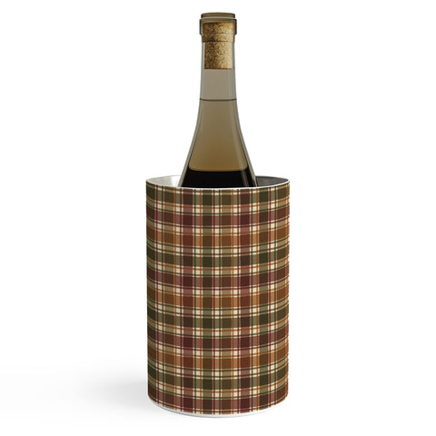Avenie Cozy Vintage Plaid Wine Chiller