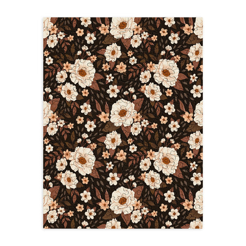 Avenie Delicate Deep Autumn Floral Puzzle