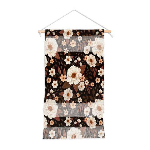 Avenie Delicate Deep Autumn Floral Wall Hanging Portrait