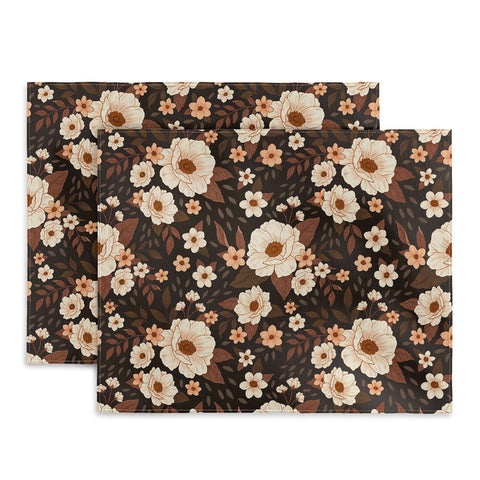 Avenie Delicate Deep Autumn Floral Placemat
