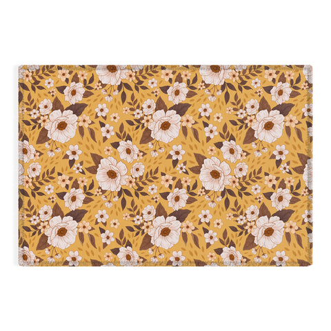 Avenie Delicate Fall Florals Outdoor Rug