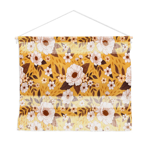 Avenie Delicate Fall Florals Wall Hanging Landscape