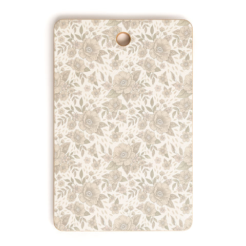 Avenie Delicate Flowers Cutting Board Rectangle