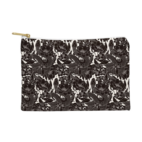 Avenie Enchanted Snake Block Print Pouch