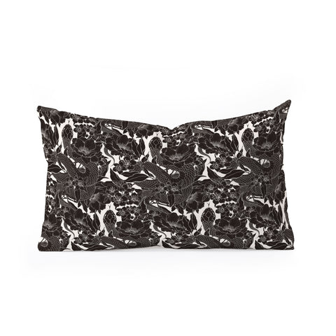 Avenie Enchanted Snake Block Print Oblong Throw Pillow