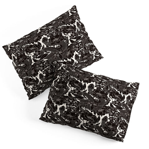 Avenie Enchanted Snake Block Print Pillow Shams
