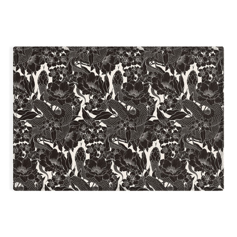 Avenie Enchanted Snake Block Print Outdoor Rug