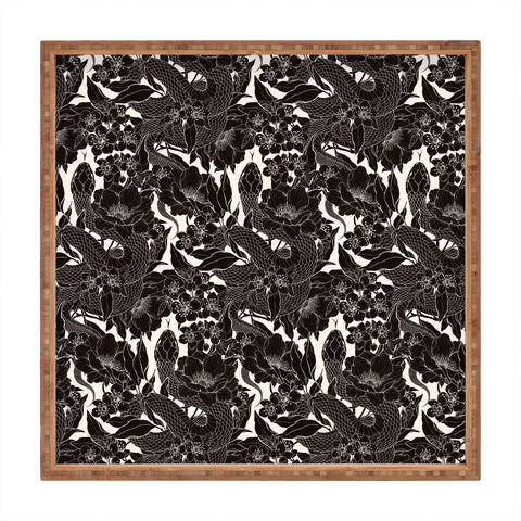 Avenie Enchanted Snake Block Print Square Tray