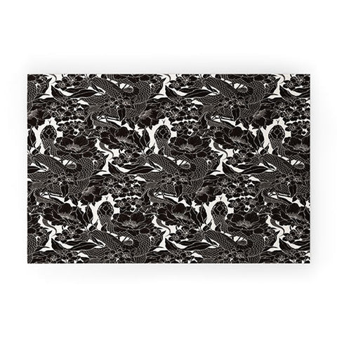 Avenie Enchanted Snake Block Print Welcome Mat