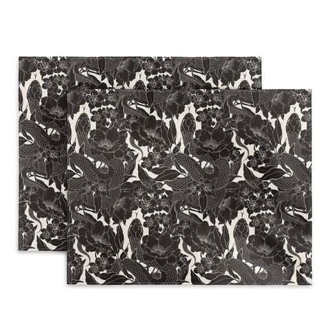 Avenie Enchanted Snake Block Print Placemat
