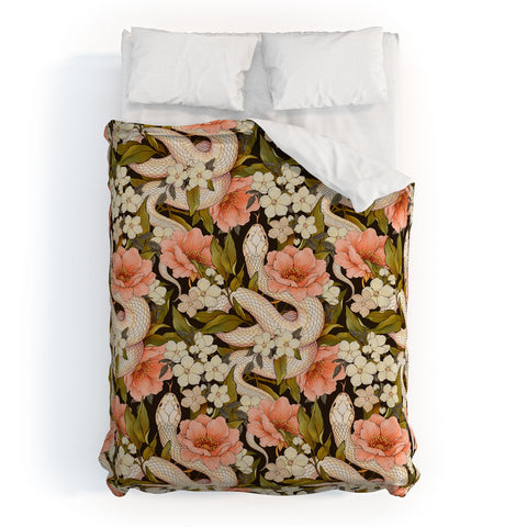 Avenie Enchanted Snake Duvet Cover